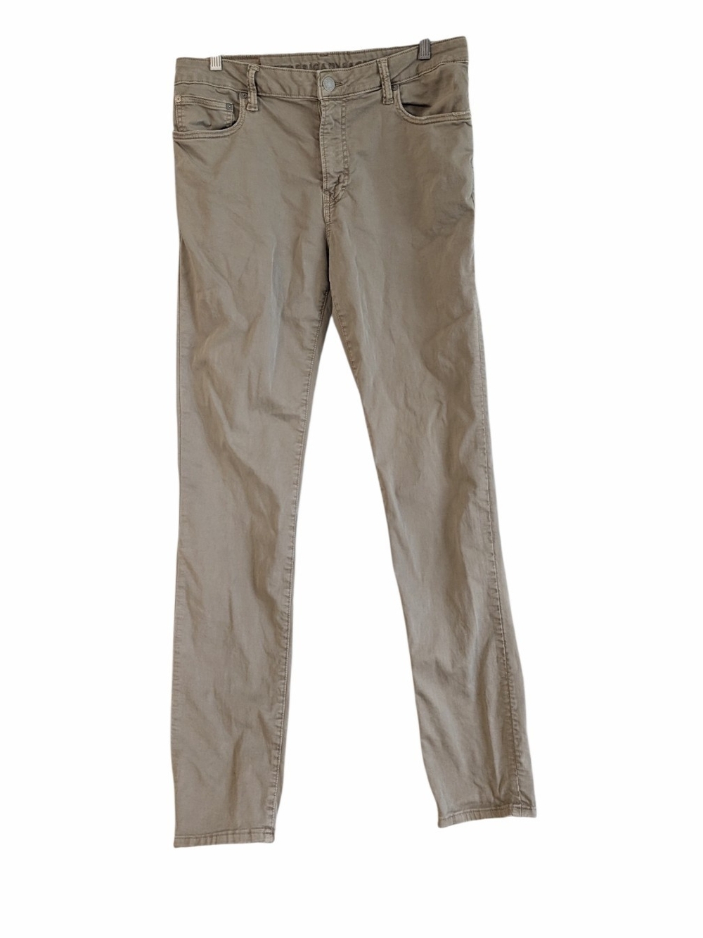 American Eagle Flex Slim Straight Chino Pants Khaki Tan, 32 X 34